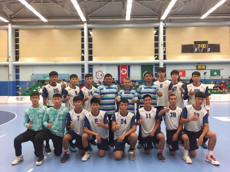 中華U20手球代表隊。中華民國手球協會提供