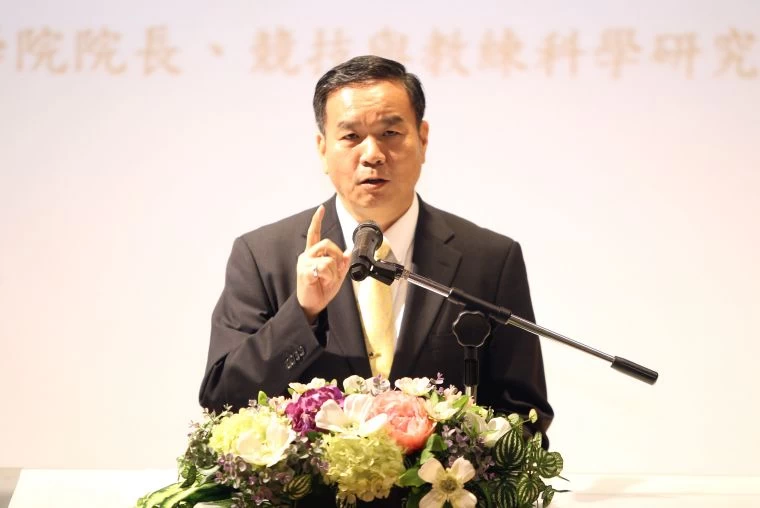 國體大新任校長邱炳坤學經歷豐富完整。林嘉欣／攝影。
