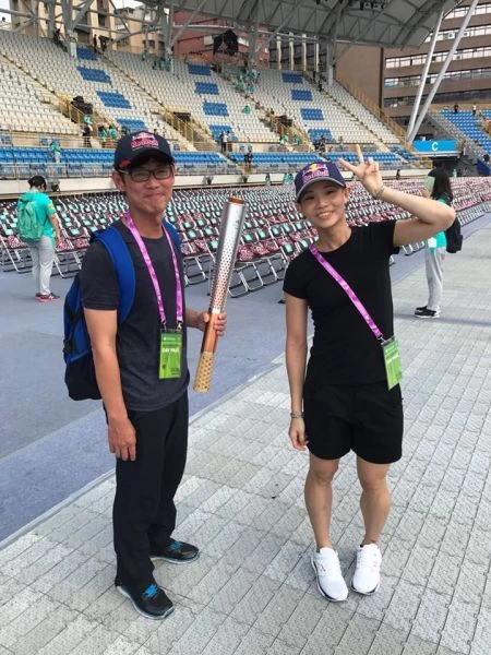 戴楠凱(左)與戴資穎。翻攝戴資穎臉書