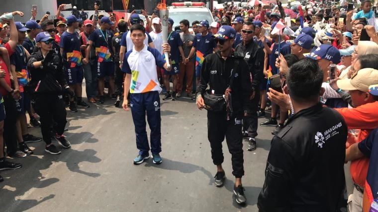 世大運國手陳秉豐為台灣今年唯一選手代表擔任亞運聖火傳遞火炬手。361°提供