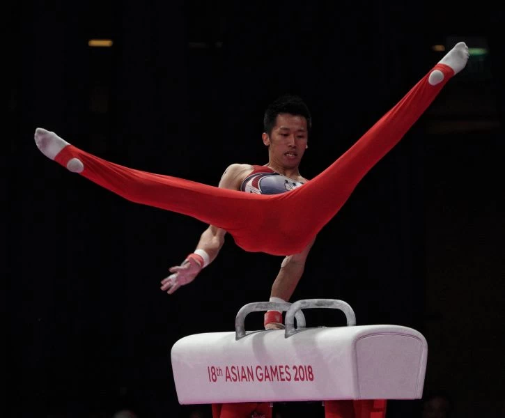 李智凱奪下亞運史上首面體操金牌。李天助攝