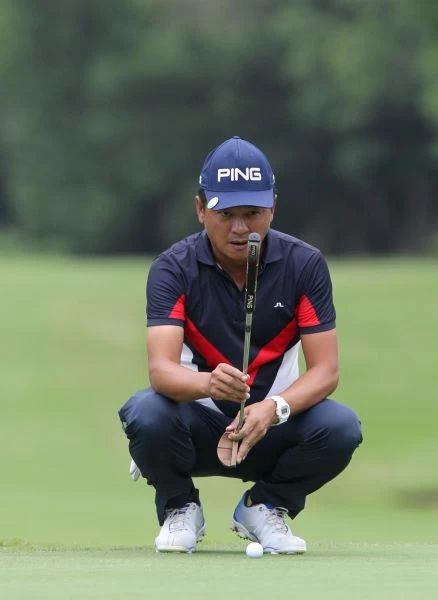 林文堂今打70桿,三回合只落後領先者一桿。