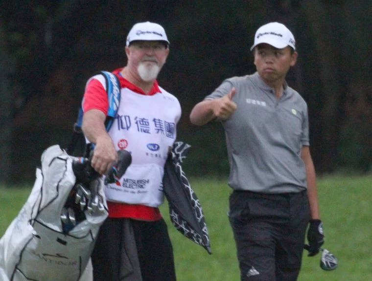 仰德TPC錦標賽第一回合洪健堯66桿(-6)暫列第一.。鍾豐榮攝