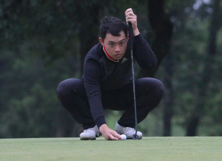 仰德TPC錦標賽第一回合馬來西亞梁班68桿(-4)暫列第二。鍾豐榮攝