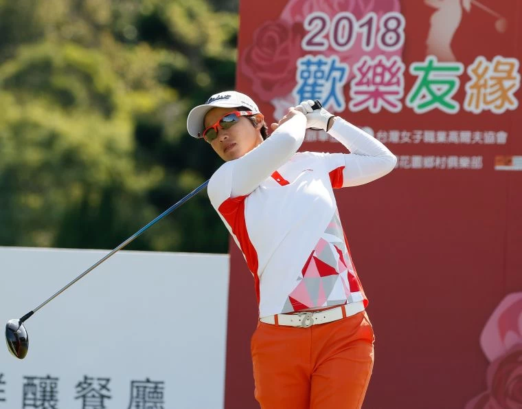 余珮琳以兩回合總桿低於標準桿1桿的143桿暫時並列第二。葉勇宏攝