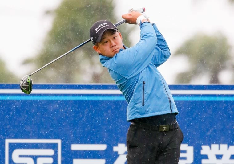 李玠柏兩回合總桿136桿(-8),暫時並列領先。葉勇宏攝