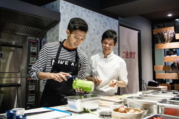 大迫傑來台秀廚藝。Nike提供