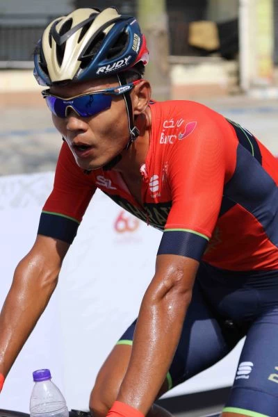 地主好手王美銀,對於接續的賽段仍充滿信心。Team Bahrain Merida提供