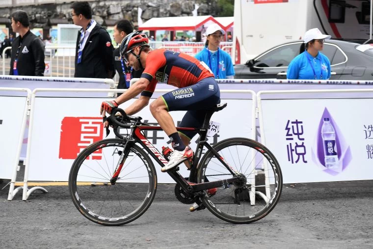 環廣西第4站,主將維斯孔蒂第41位進站。Miwa Iijima提供