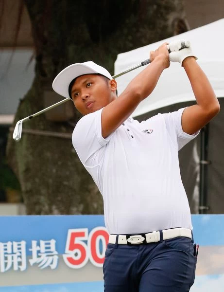 林永龍70桿(-2),目前暫時並列第一。葉勇宏攝影
