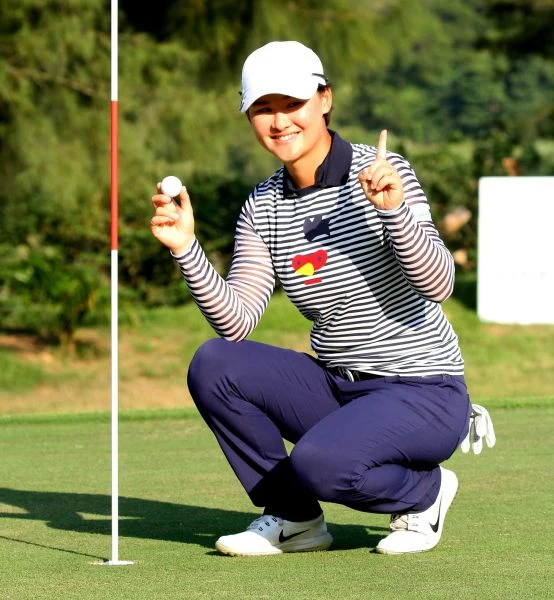 李旻是今天第三位在第16洞打出一桿進洞的選手。