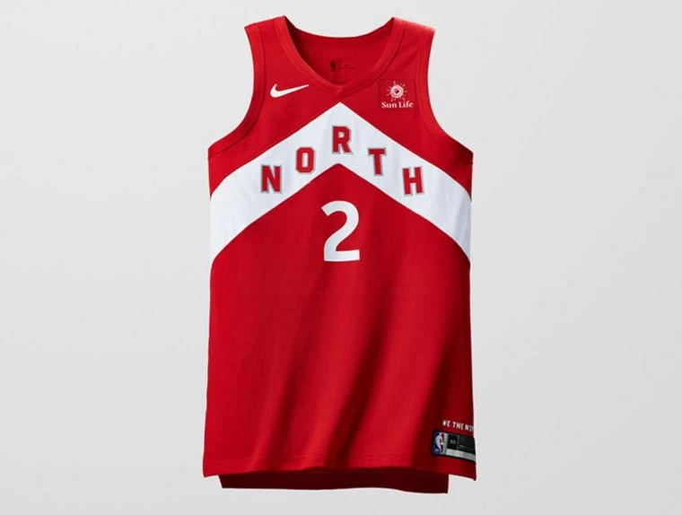 多倫多的Earned Edition球衣可以看作是備受歡迎的“North”球衣的一個孿生款，它以加拿大國旗的紅色作為底色，象徵著他們作為NBA唯一一支國際球隊的驕傲。