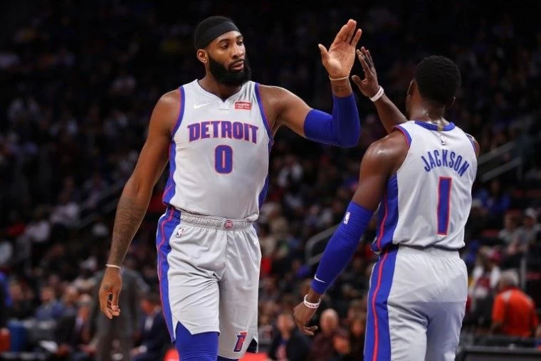 抓猛哥(Andre Drummond)也是活塞的禁區大將。法新社