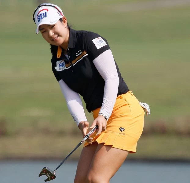 韓國好手金阿林兩回合總桿136桿(-8)暫居第一。大會提供