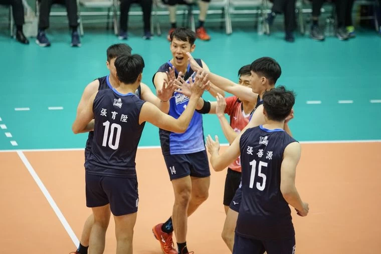 台電再以3-0打敗長力育樂。中華民國排球協會提供