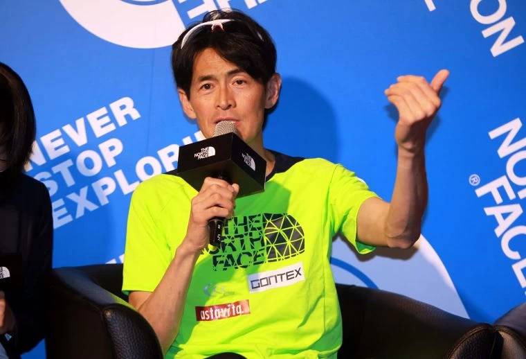 越野跑傳奇人物日本鏑木毅來台以跑會友。林嘉欣／攝影。