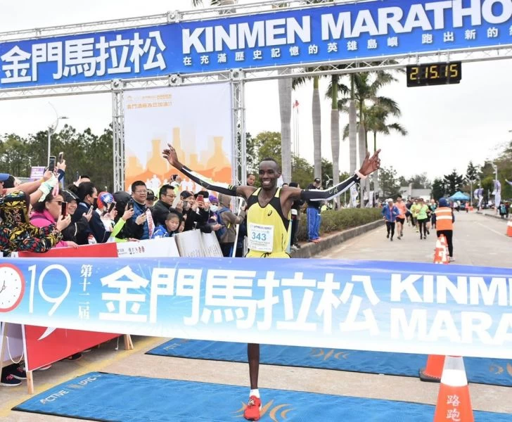 2019金門馬拉松全馬男子冠軍喬治。大漢集團提供