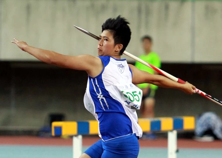 李慧君57公尺15打破女子標槍全國紀錄。林嘉欣/攝影。