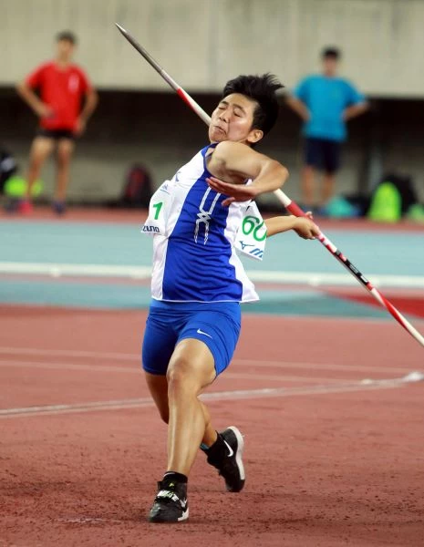 李慧君57公尺15打破女子標槍全國紀錄。林嘉欣/攝影。