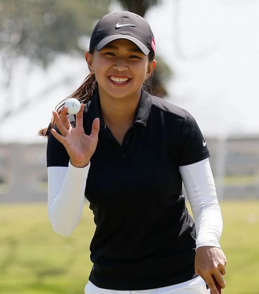 吳曉玲71桿(-1),目前並列第二。葉勇宏攝