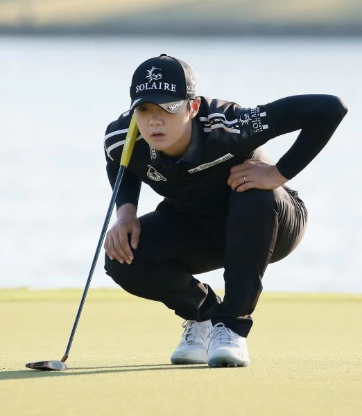 球后韓國朴城炫69桿(-3),領先群雌。葉勇宏攝
