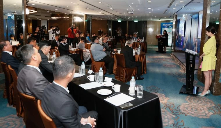 TPGA賽事發表記者會現場。葉勇宏攝