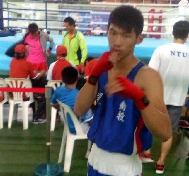 洪偉翔原本是拳擊選手。蔡智明/提供。