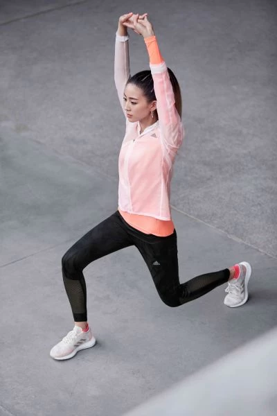 張鈞甯鼓勵更多女性投入運動,透過日常的累積,創造更好的自我,實踐adidas「由我創造」的品牌精神。