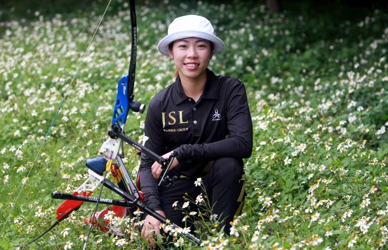 甲山林射箭隊譚雅婷將力拼三度進軍奧運。中華企業射箭聯盟／提供。