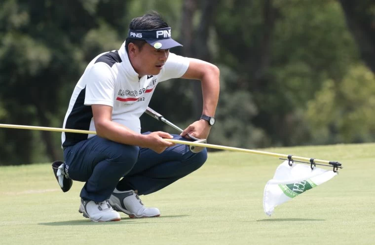 第一回林文堂66桿(-4)暫並列第三。鍾豐榮攝