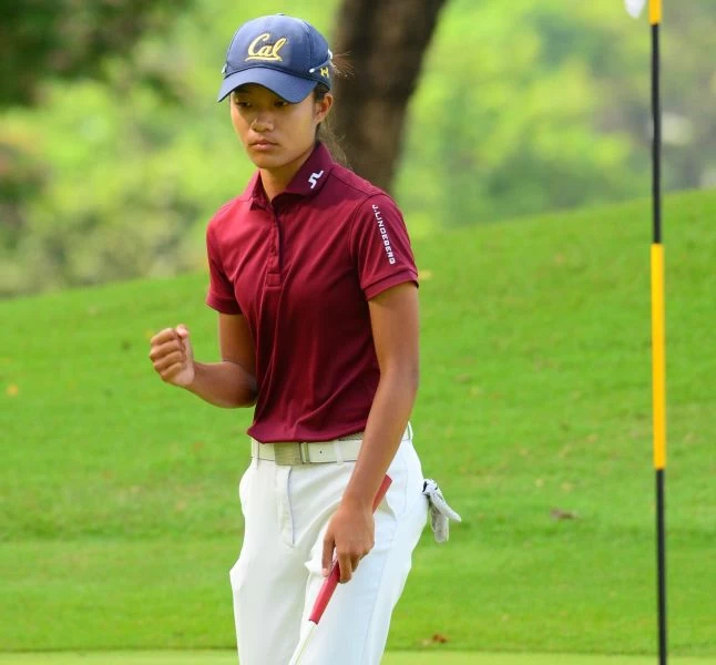 業餘選手張子怡(-5)領先群雌。
