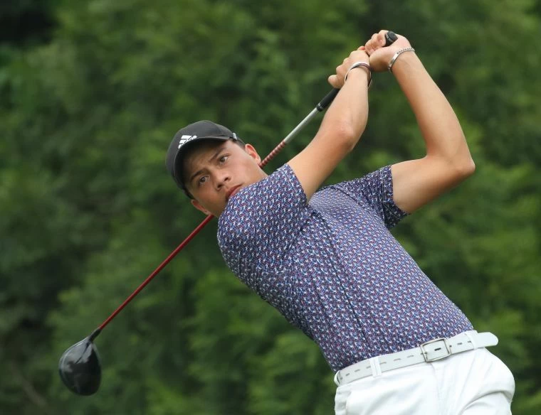 第二回合業餘沙比亞特.馬克67.66以(-7)暫並列第二。鍾豐榮攝