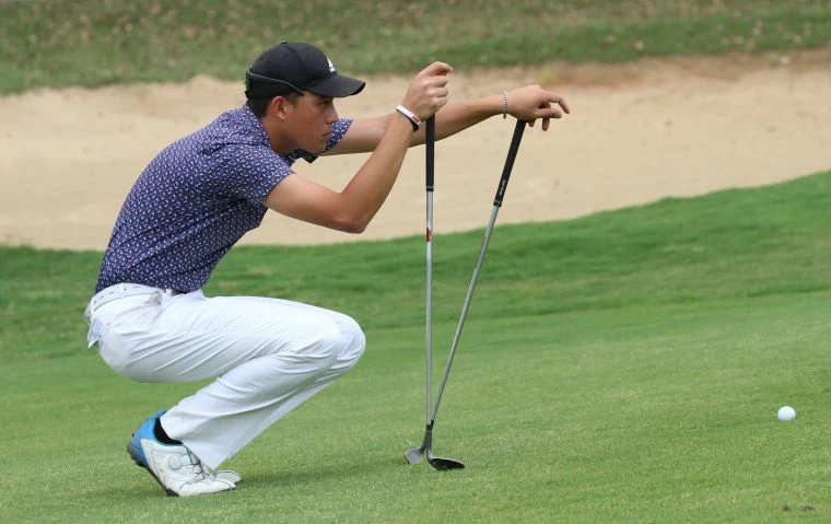 第二回合業餘沙比亞特.馬克67.66以(-7)暫並列第二。鍾豐榮攝