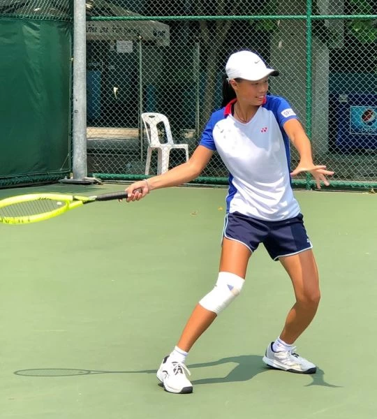 李羽芸在第一點拿下本屆賽事包括單雙打的第八勝。矽品精密提供