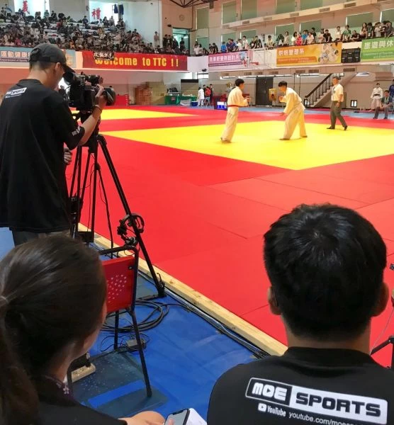 國體大學生今年參與射箭和柔道轉播。NTSUper體育超人提供