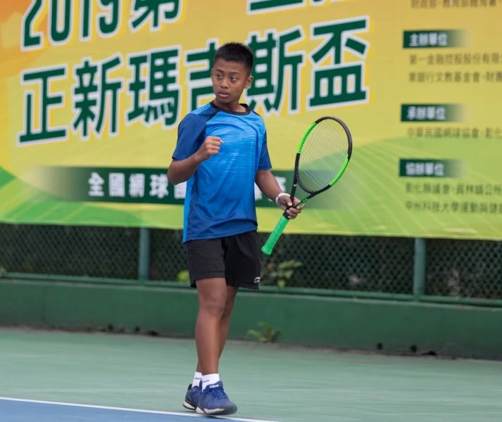 OPI美傑仕盃12歲男單冠軍周曉風本次挑戰14歲組賽事。海碩整合行銷提供