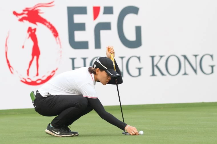 第一回合台灣劉嬿68桿(-4)並列第二。鍾豐榮攝