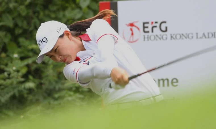 第二回合中國杜墨含兩天成績(-10)繼續領先。鍾豐榮攝