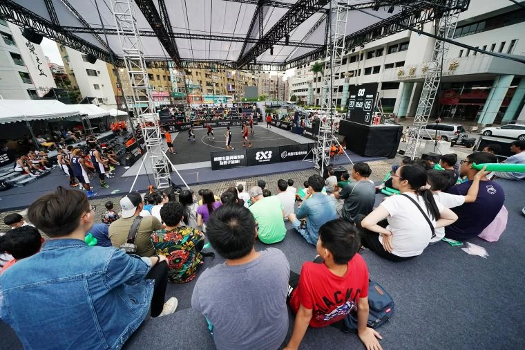 2018桃園3x3國際挑戰者盃比賽盛況。法新社