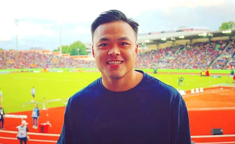 鄭兆村在2019鑽石聯賽奧斯陸站男子標槍奪銅。取自黃金右臂鄭兆村粉絲頁。