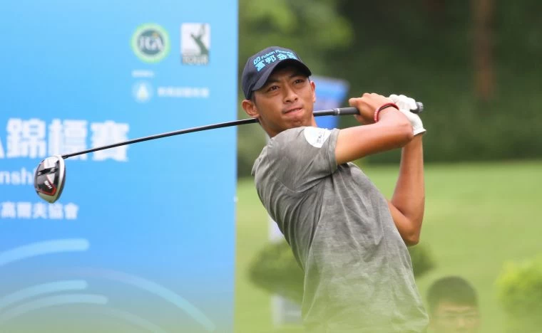 三花TPGA錦標賽第一回合台灣王偉軒70桿(-2)暫並列第二。鍾豐榮攝