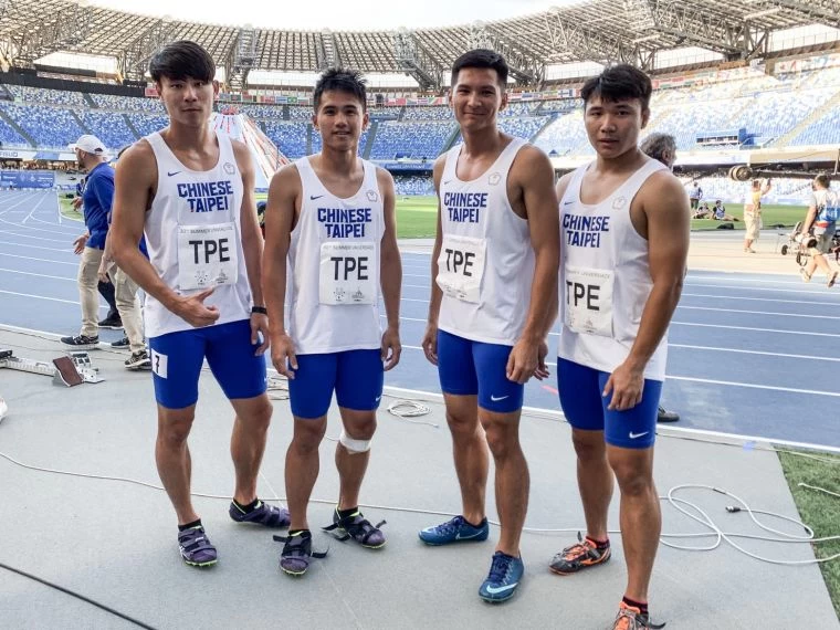 4X100公尺接力隊第二次搭檔出賽。 林宗模/攝