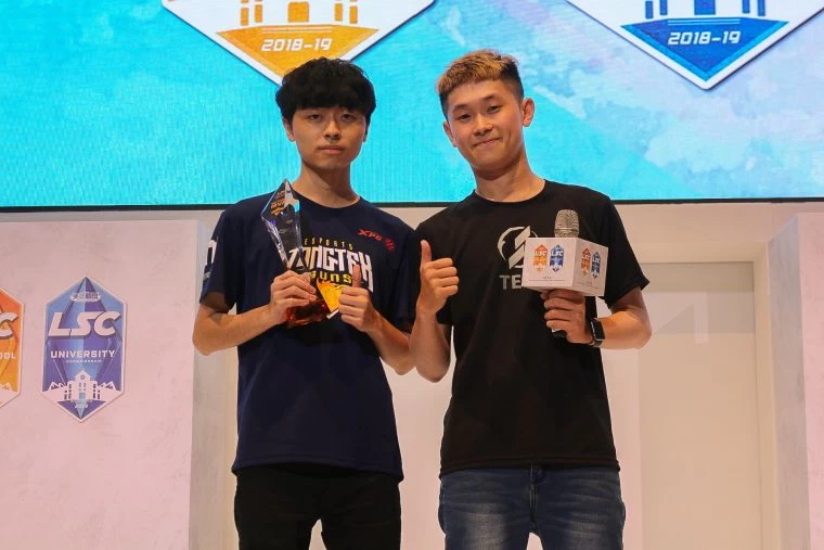 高三學長黃聖凱獲頒冠軍賽MVP。大會提供