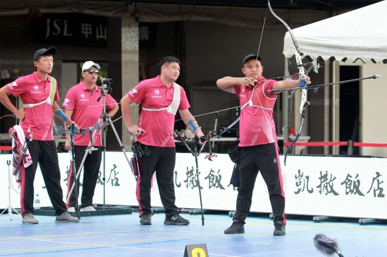 凱撒隊男團6:2勝寒舍隊。中華企業射箭聯盟/提供。