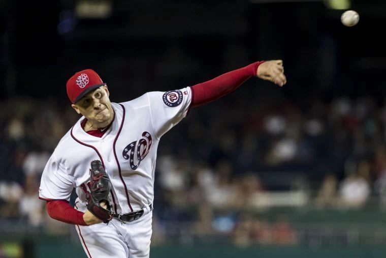 國民先發柯賓(Patrick Corbin)從響尾蛇轉來,目前8勝全隊排第3,防禦率3.25。法新社