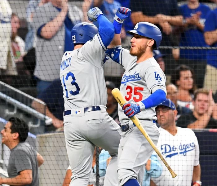貝林傑(Cody Bellinger)敲出本季第41支登頂全壘打王。法新社