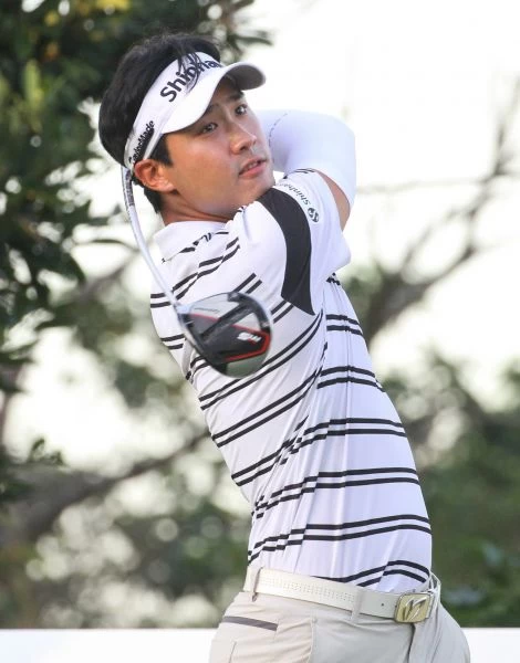 2019仰德TPC錦標賽第二回合韓國選手張二根(-11)暫並列第一。林聖凱攝影