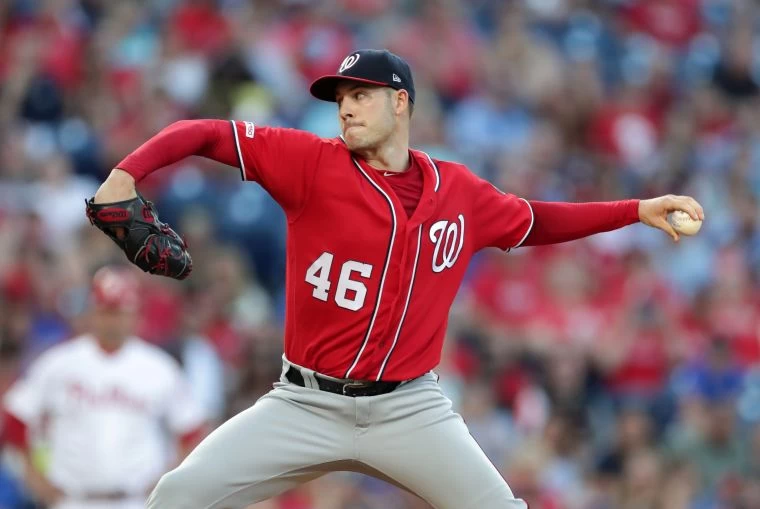 國民先發柯賓(Patrick Corbin)本季防禦率3.16,8、9月表現就是平均水準。法新社