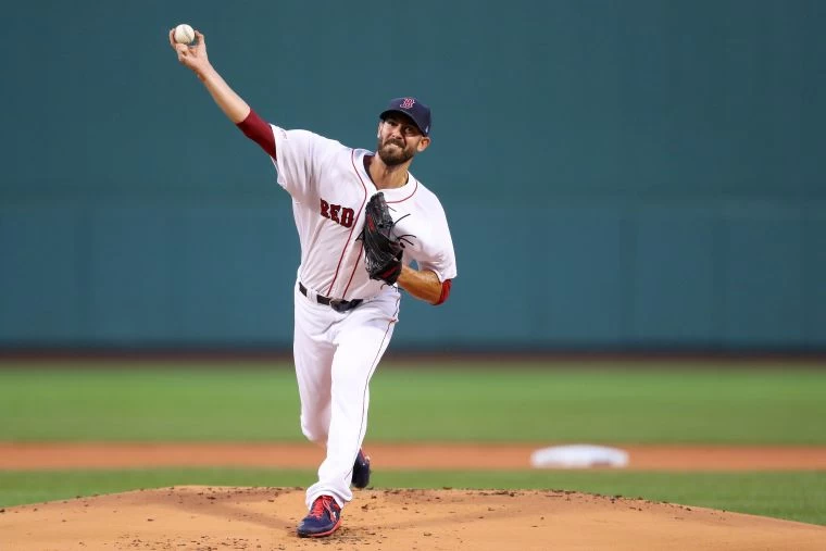 紅襪先發投手派出波希羅(Rick Porcello),近期連續兩場繳出不錯的好投。法新社