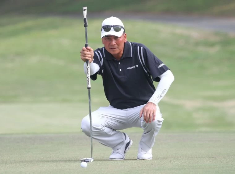2019南寳TPGA公開賽第二回合台灣陳志忠以(-8)暫並列第六。鍾豐榮攝